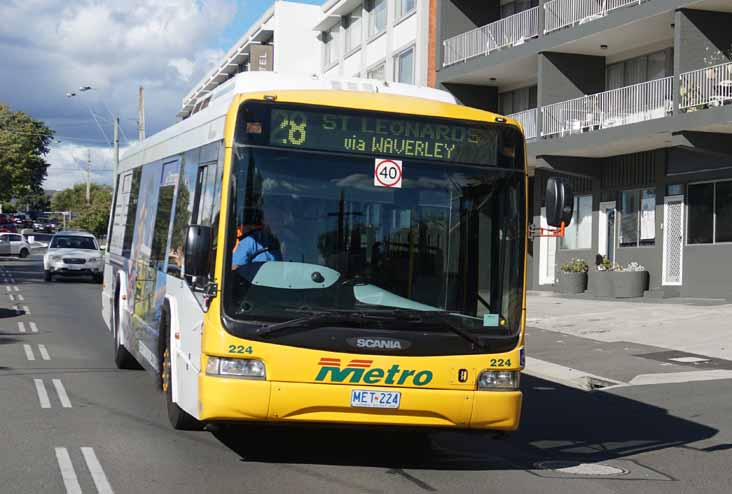 Metro Tasmania Scania L94UB NCBC Downtown 224